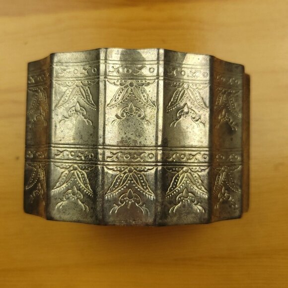 Vintage Godinger Sliver Plate Velvet Lined Trinket Box Jewelry‎ Caddy / Lid 1991 - Picture 7 of 13